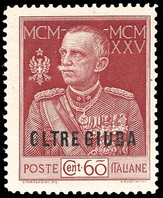 1925 - 60 cent. Giubileo, dent. 13 ... 