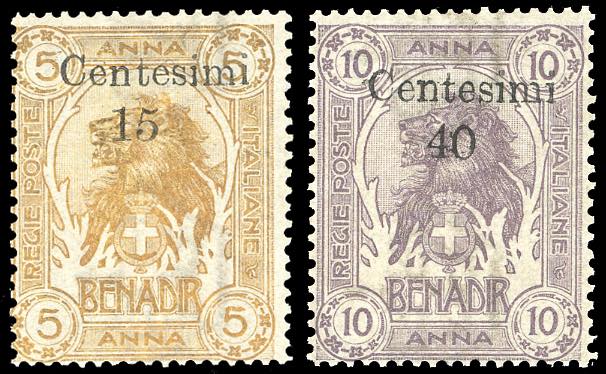 1905 - Soprastampati di Zanzibar, ... 
