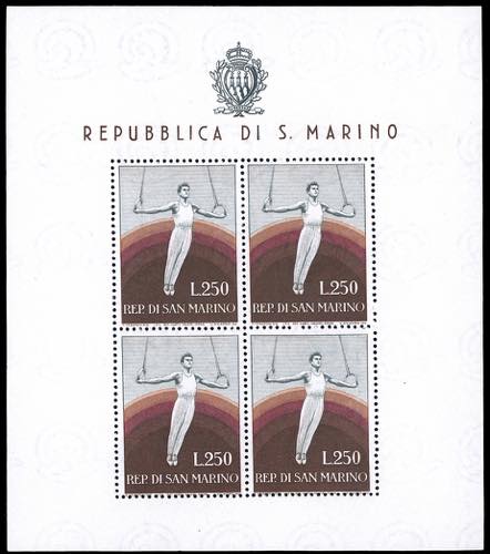 1955 - 250 lire Ginnasta, ... 