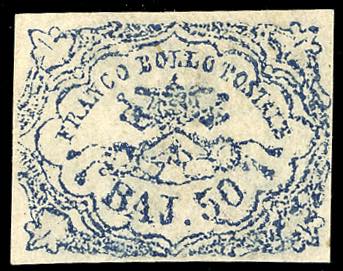 1864 - 50 baj azzurro oltremare ... 