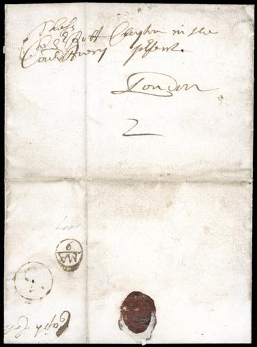 1688 - Lettera prefilatelica, ... 