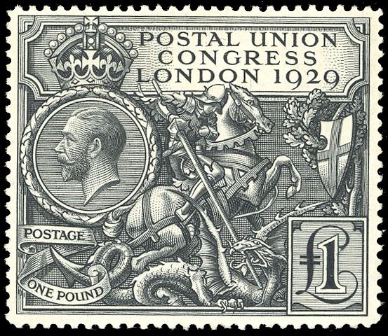 1929 - 1 £ UPU (183),  nuovo, ... 
