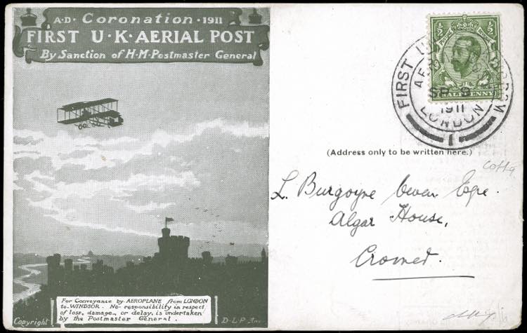 GRAN BRETAGNA POSTA AEREA 1911 - ... 