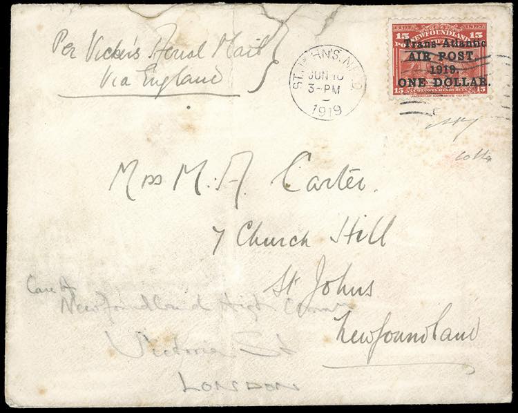 TERRANOVA-NEWFOUNDLAND-POSTA AEREA ... 