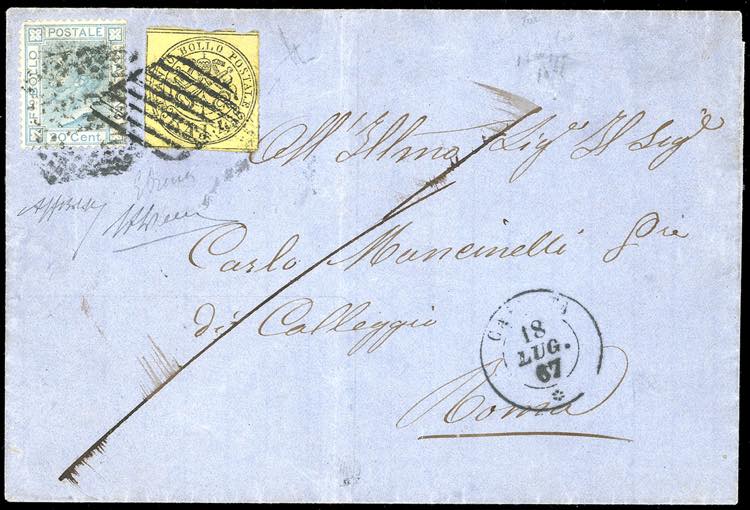 1867 - 4 baj giallo (5A), in ... 