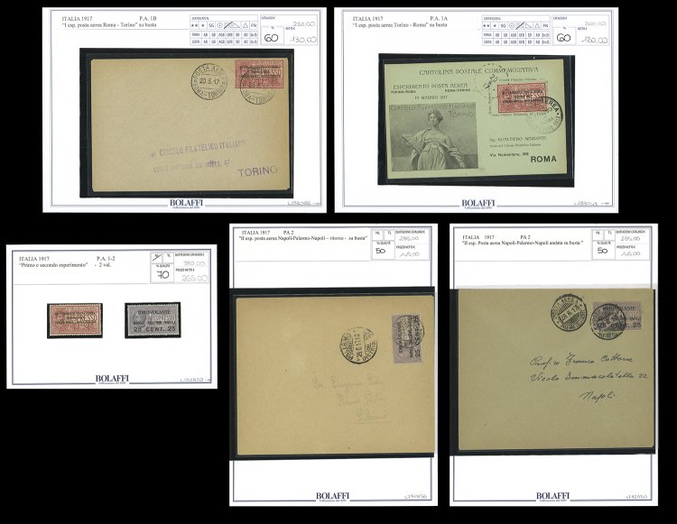 REGNO POSTA AEREA 1917 - 25 cent. ... 