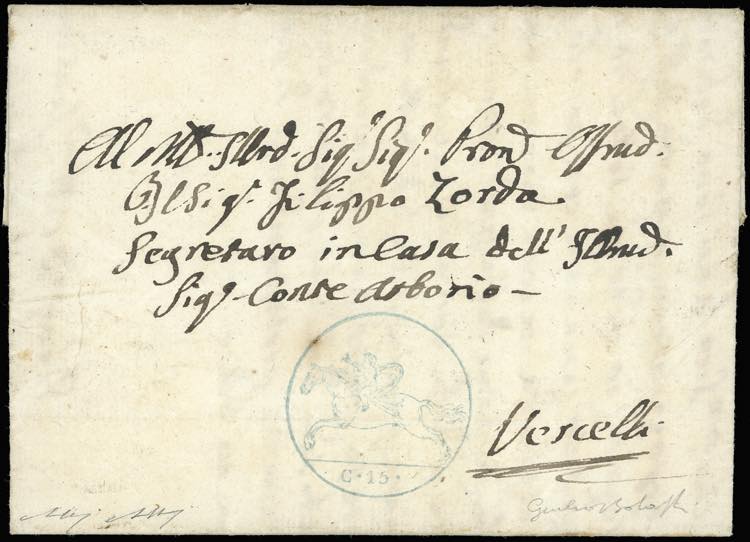 1819 - 15 cent. Cavallino, ... 