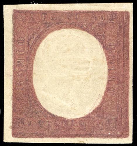 1854 - 40 cent. rosso mattone cupo ... 