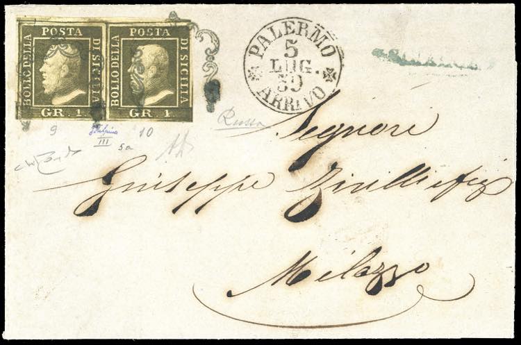 1859 - 1 grano verde oliva scuro, ... 