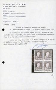 1929 - 1,75 lire bruno Vittorio ... 
