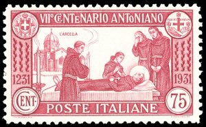 1931 - 75 cent. S.Antonio, dent. 12 (299), ... 