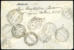 1933 - 5,25 + 44,75 lire Trittico ... 