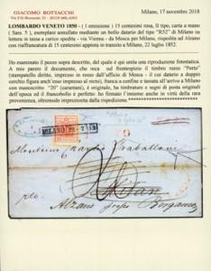 1852 - Lettera spedita da Mosca, ... 