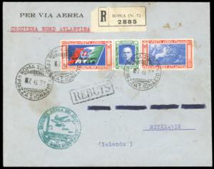 1933 - 5,25 + 19,75 lire Trittico I-BALB ... 