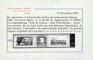 1933 - 5,25 + 44,75 Trittico ... 