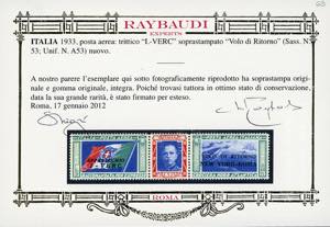 1933 - 5,25 + 44,75 Trittico ... 