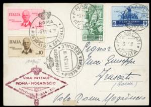 1934 - Volo Roma-Mogadiscio, serie ... 