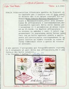 1934 - Volo Roma-Mogadiscio, serie ... 