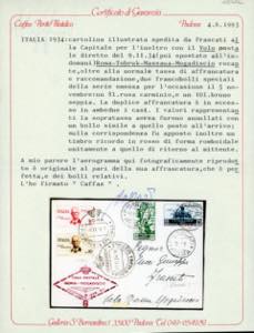 1934 - Volo Roma-Mogadiscio, serie ... 