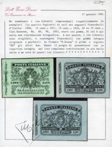 1906/16 - I primi tre libretti, ... 