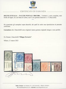 1884/86 - Umberto I, serie ... 