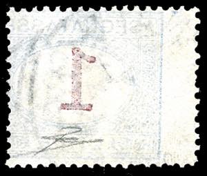 1890 - 1 lira azzurro e carminio, ... 