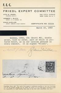 1858 - 10 cent. rosa, punto dopo ... 