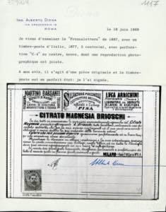 1887 - 4 cent. su 5 cent. Umberto ... 