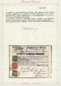 1887 - 4 cent. su 5 cent. Umberto ... 