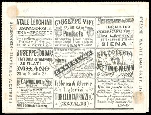 1887 - 8-8 su 10 cent. Umberto I ... 