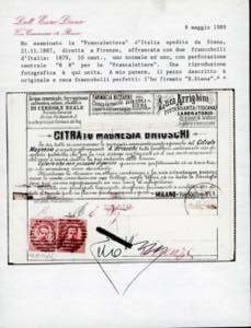 1887 - 8-8 su 10 cent. Umberto I ... 