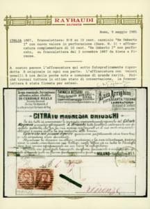 1887 - 8-8 su 10 cent. Umberto I ... 