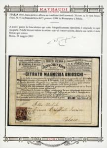 1891 - 20 cent. su 30 cent. ... 