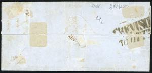 1858 - 40 cent. azzurro scuro, ... 