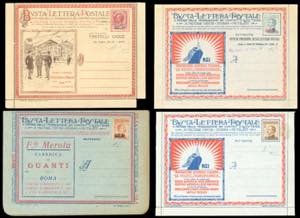 1921 - Soprastampati BLP del I tipo, serie ... 