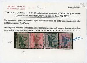1922 - 5 cent. Vittoria, ... 