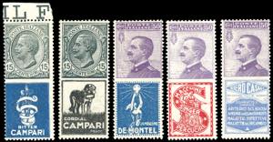 1924 - Cinque valori dellemissione ... 