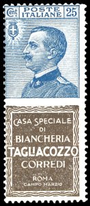 1924 - 25 cent. Tagliacozzo (8), nuovo, ... 
