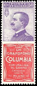 1924 - 50 cent. Columbia (11), ben centrato, ... 