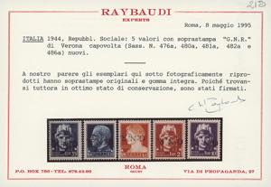 1944 - Soprastampati G.N.R., ... 