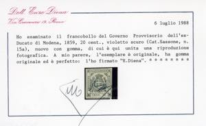 1859 - 20 cent. ardesia violaceo ... 