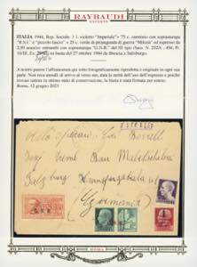 1944 - 2,50 lire soprastampa ... 