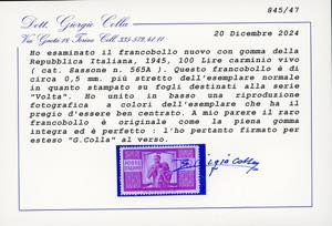 1945 - 100 lire Democratica, ... 