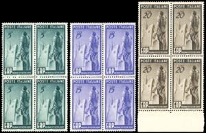 1949 - ERP, serie completa (601/603), ... 