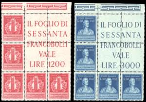 1949 - Volta, serie completa (611/612), ... 