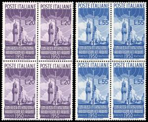 1950 - Radiodiffusione, serie completa ... 