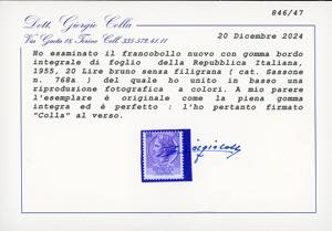 1955 - 20 lire Siracusana, senza ... 