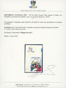 1993 - 750 lire Italia, Europa ... 