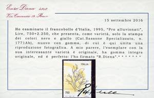 1995 - 750 lire Pro Alluvionati, ... 