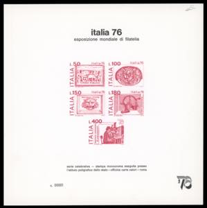 1976 - Italia76, foglietti ... 